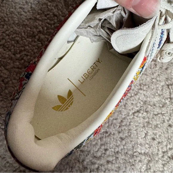 NWT adidas Gazelle Indoor Liberty London Floral Embroidery (Women's) Size 7 - Picture 7 of 8